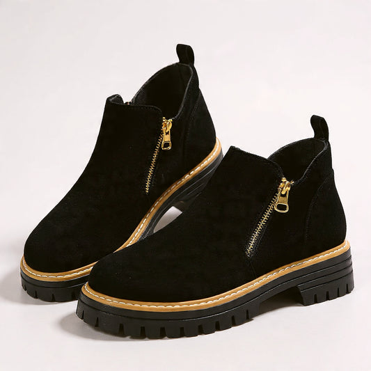 Bottes Suède à Fermeture